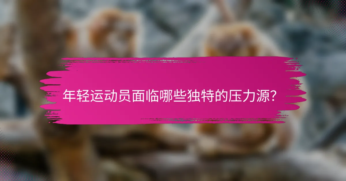 年轻运动员面临哪些独特的压力源？